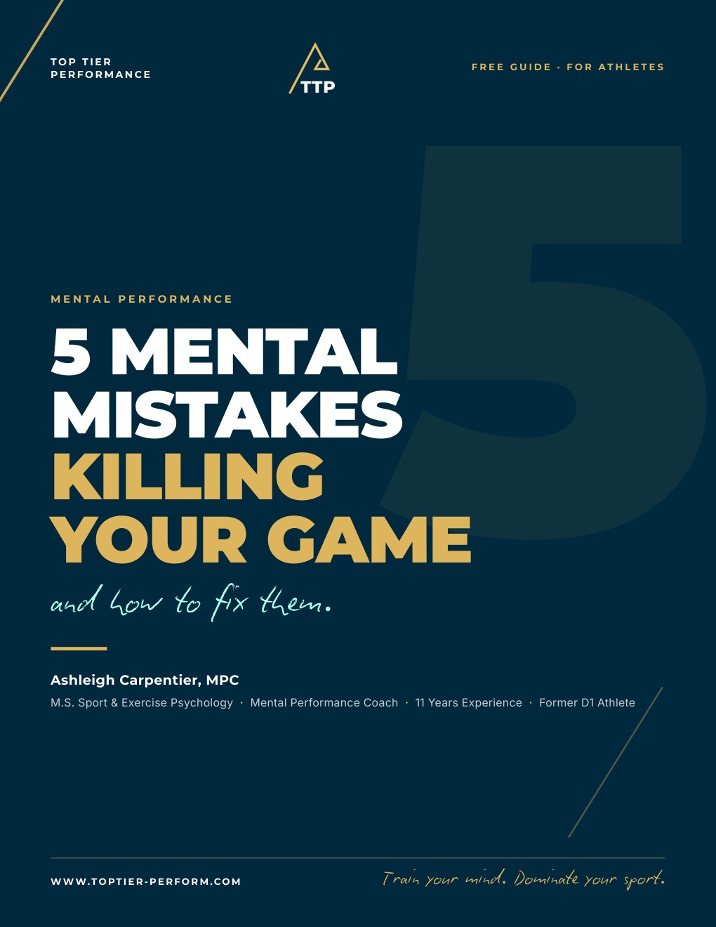 Cover of the 5 Mental Mistakes Killing Your Game guide
